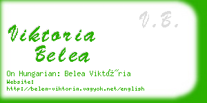 viktoria belea business card